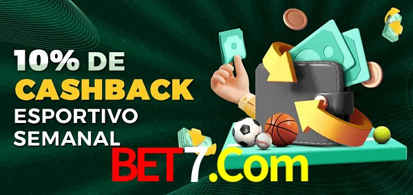 10% de bônus de cashback na Bet7.Com