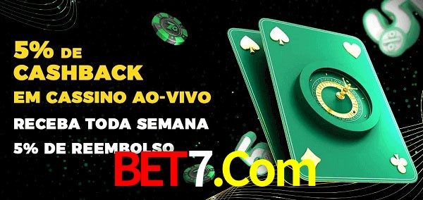 Promoções do cassino ao Vivo Bet7.Com